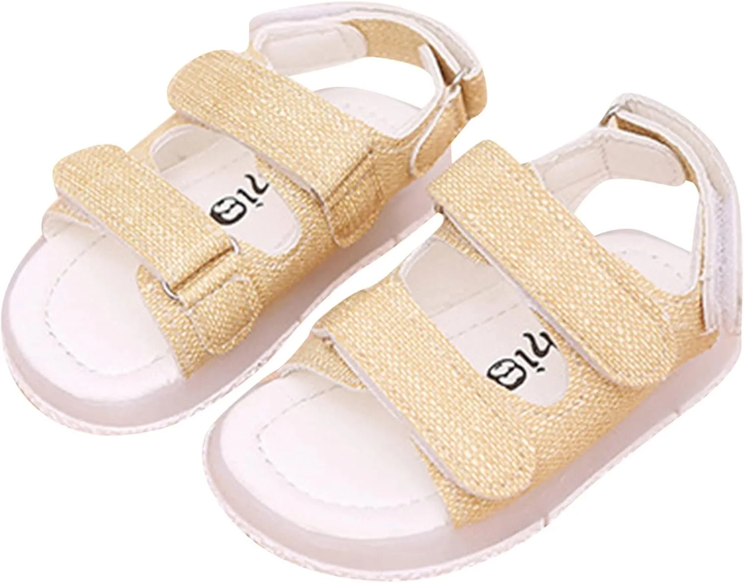 Baby Girls Boys Kid Child LED Sport Luminous Sandals Shoes Non Slip Soft Sole Open Toe Prewalkers (Yellow, 2-2.5 Years)