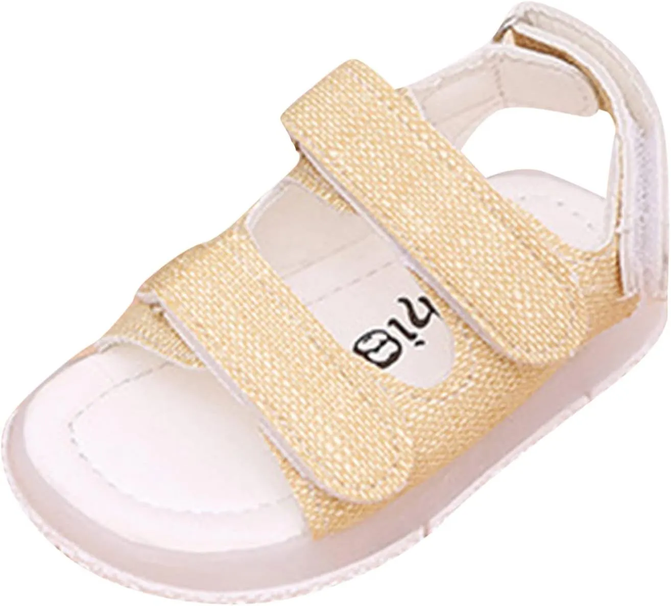 Baby Girls Boys Kid Child LED Sport Luminous Sandals Shoes Non Slip Soft Sole Open Toe Prewalkers (Yellow, 2-2.5 Years)