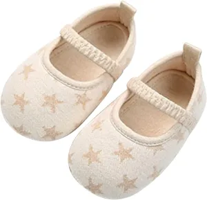 Baby Girls Non Slip for Toddler First Walkers Soft Sole Cotton Shoes Sneaker Wedding Party Walking Sandals for Kids (A, 0-3 Months)