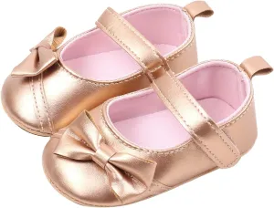 Baby Girls Sandals Leather Cute Bow Knot Mary Jane Flats Princess Shoes Infant Soft Casual Sole Wedding Dress Sandals