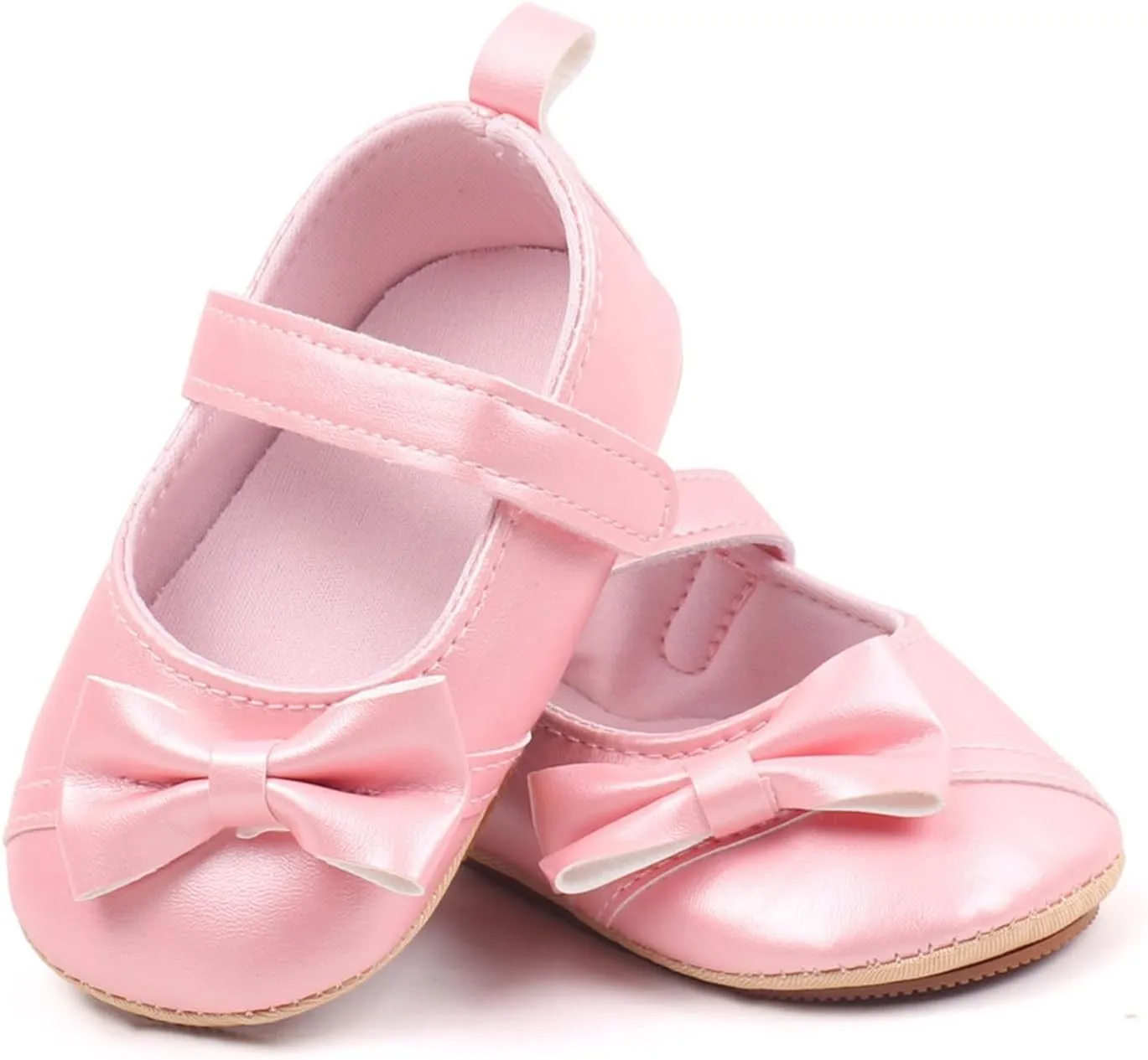 Baby Girls Sandals Leather Cute Bow Knot Mary Jane Flats Princess Shoes Infant Soft Casual Sole Wedding Dress Sandals
