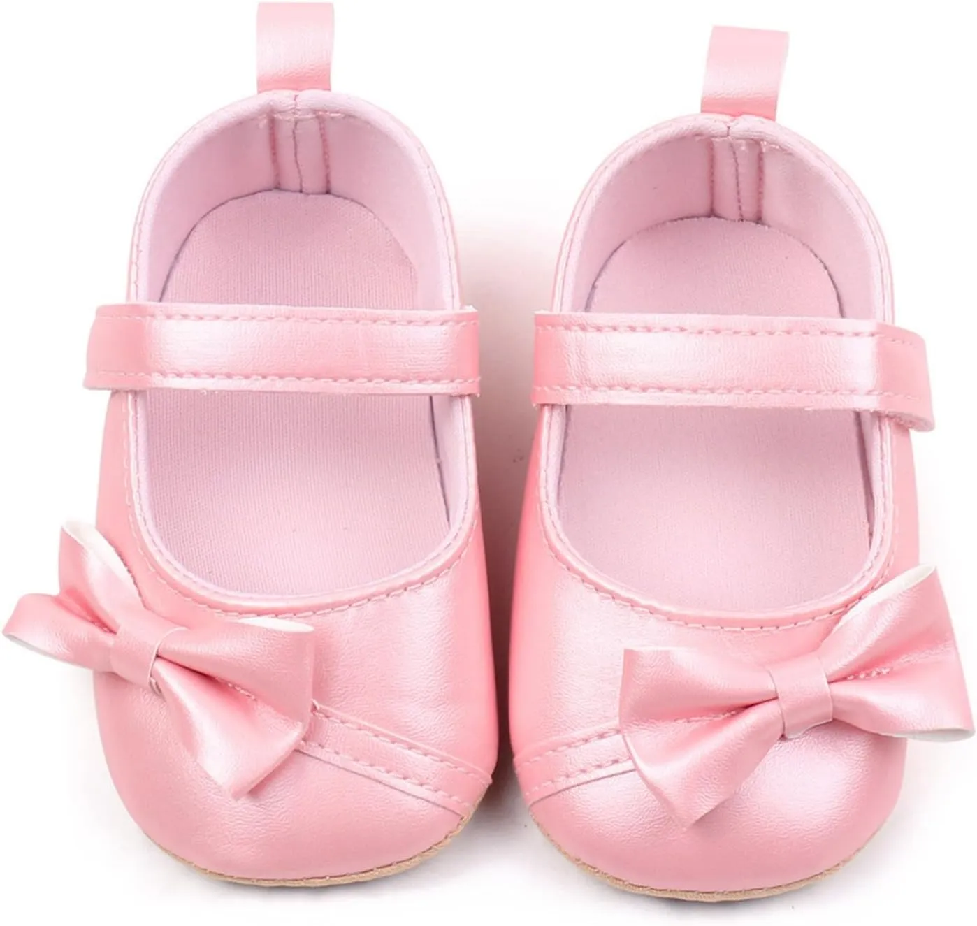 Baby Girls Sandals Leather Cute Bow Knot Mary Jane Flats Princess Shoes Infant Soft Casual Sole Wedding Dress Sandals