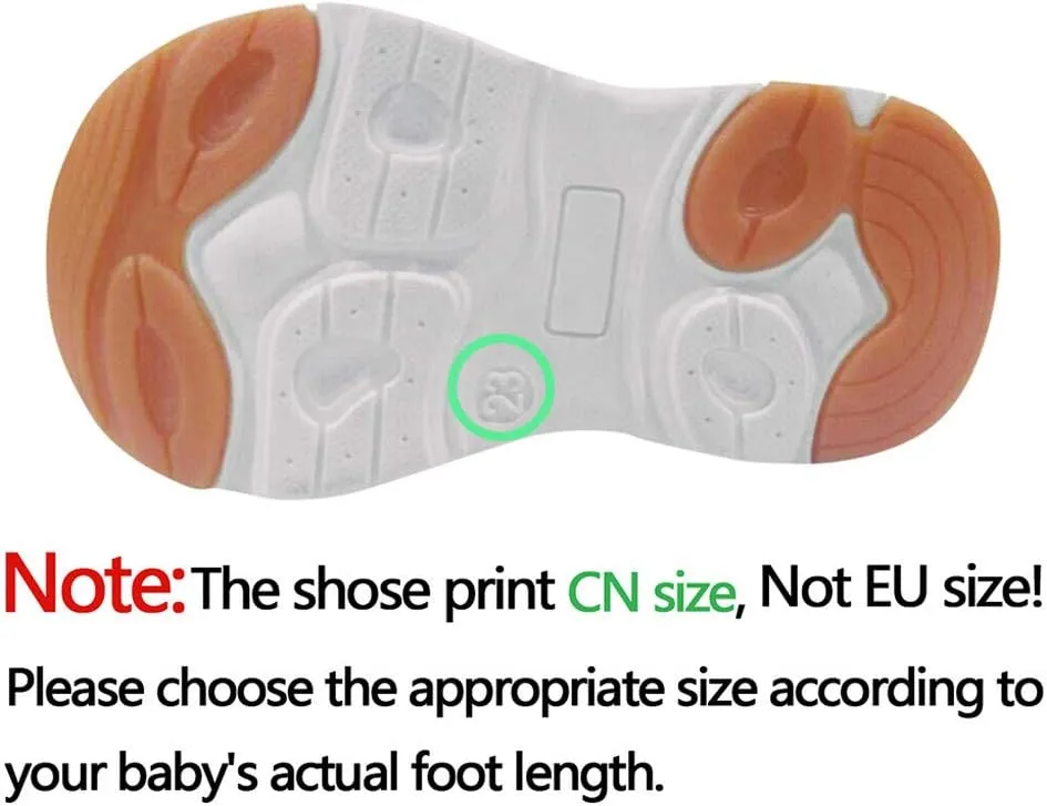 Baby Girls Shoes Heart-Shaped Flats Shoes Anti-Slip Soft Rubber Sole Toddler First Walkers Princess Dress Shoes
