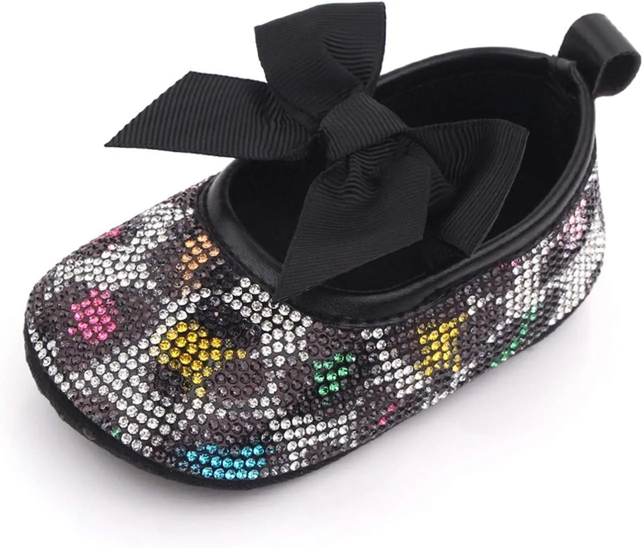 Baby Girls Soft Princess Dress Flats Shoes Infant Wedding Bowknot Anti-Slip First Walker Newborn Soft Sole Sneakers