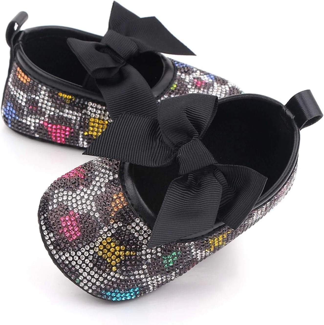 Baby Girls Soft Princess Dress Flats Shoes Infant Wedding Bowknot Anti-Slip First Walker Newborn Soft Sole Sneakers