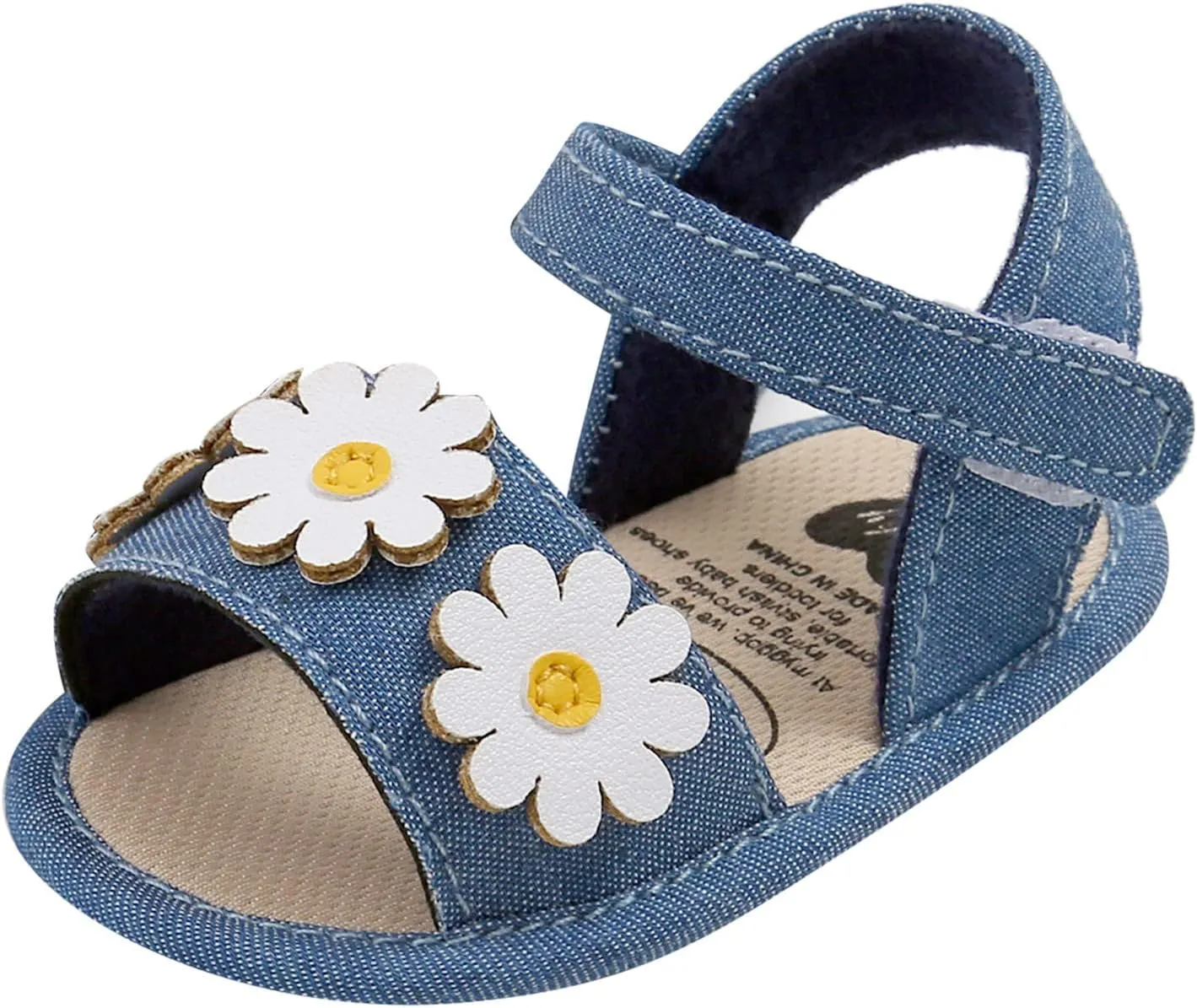 Baby Infant Boy Girl Sandals Shoes First Walkers Prewalkers Soft Anti-Slip Sole Flat Shoes Casual (Blue, 5 Toddler)
