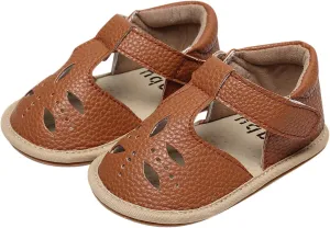 Baby Infant Boy Girl Sandals Shoes First Walking Shoes Soft Anti-Slip Rubber Sole Sneakers Fashion (Brown, 5 Toddler)
