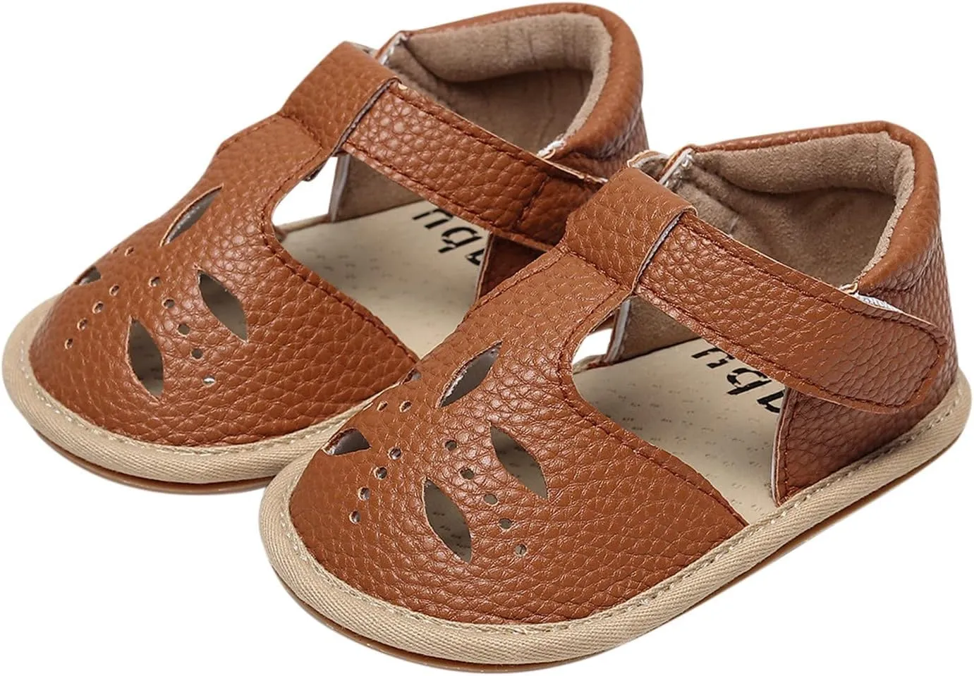 Baby Infant Boy Girl Sandals Shoes First Walking Shoes Soft Anti-Slip Rubber Sole Sneakers Fashion (Brown, 5 Toddler)