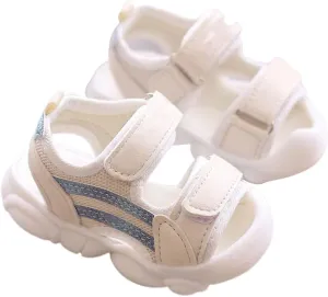 Baby Infant Open Toe Sandals Summer Outdoor Casual Shoes Toddler Memory Foam Sole Soft Ankle Slide Shoes Light Comfy