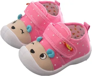 Baby Infant Strap Sneakers Ankle Sole Non Slip First Walking Running Sport Shoes for Toddler Kids Lightweight Comfy