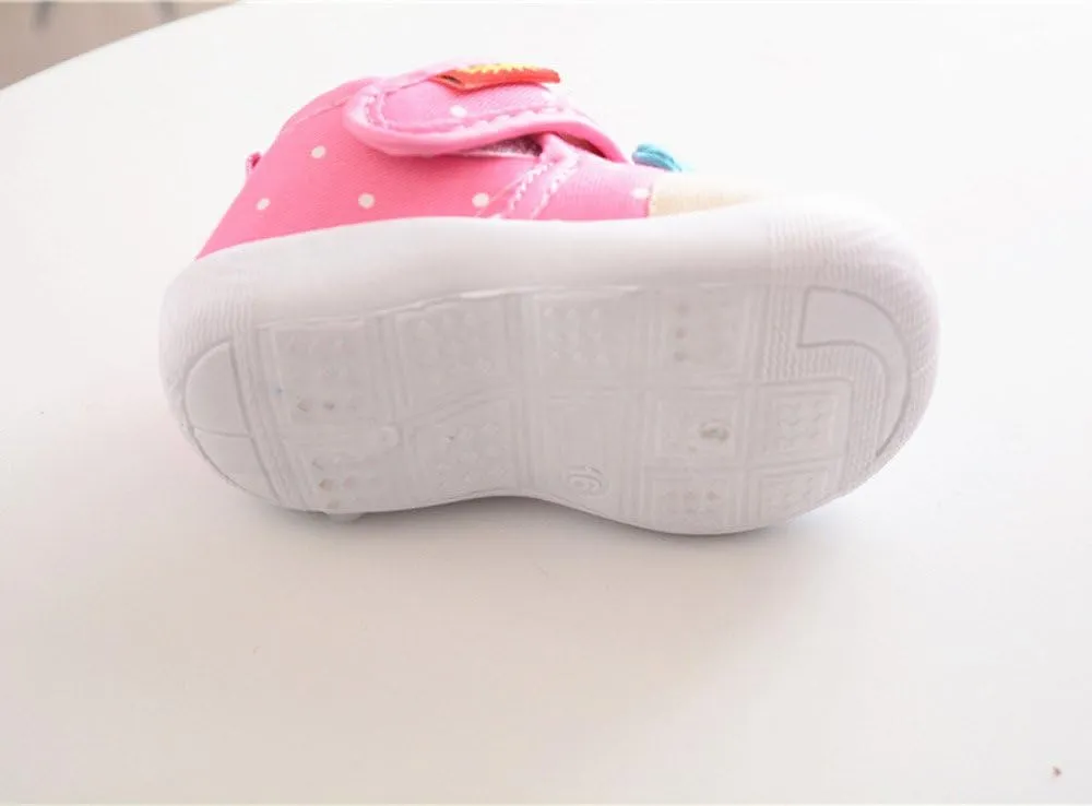 Baby Infant Strap Sneakers Ankle Sole Non Slip First Walking Running Sport Shoes for Toddler Kids Lightweight Comfy