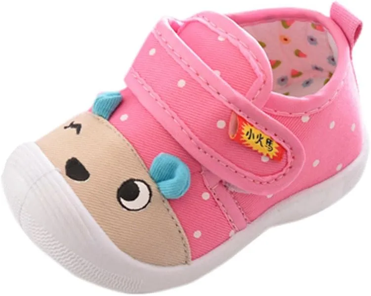 Baby Infant Strap Sneakers Ankle Sole Non Slip First Walking Running Sport Shoes for Toddler Kids Lightweight Comfy