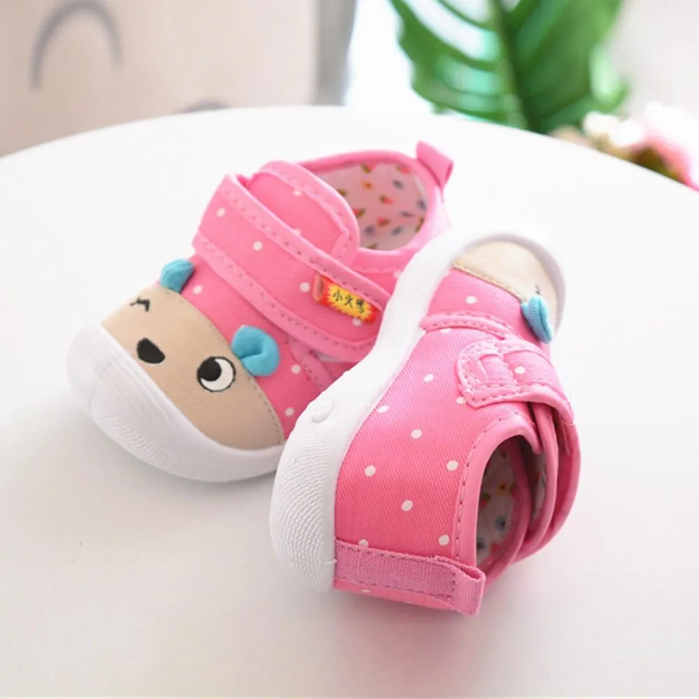 Baby Infant Strap Sneakers Ankle Sole Non Slip First Walking Running Sport Shoes for Toddler Kids Lightweight Comfy