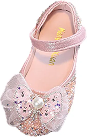 Baby Kids Princess Dress Fashion Autumn Toddler And Girls Casual Shoes Thick Sole Leather Shoes Leather Soft Closed Toe