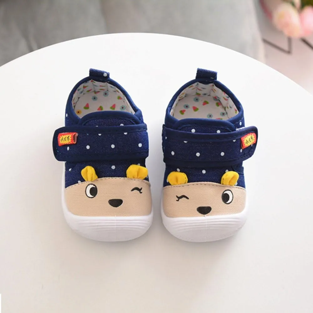 Baby Kids Shoes Boys Cartoon Baby Squeaky Sole Girls Shoes Anti-Slip Infant Kids Soft Boys Size 12 Sneakers