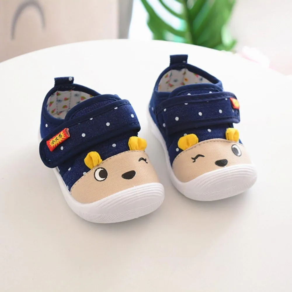 Baby Kids Shoes Boys Cartoon Baby Squeaky Sole Girls Shoes Anti-Slip Infant Kids Soft Boys Size 12 Sneakers