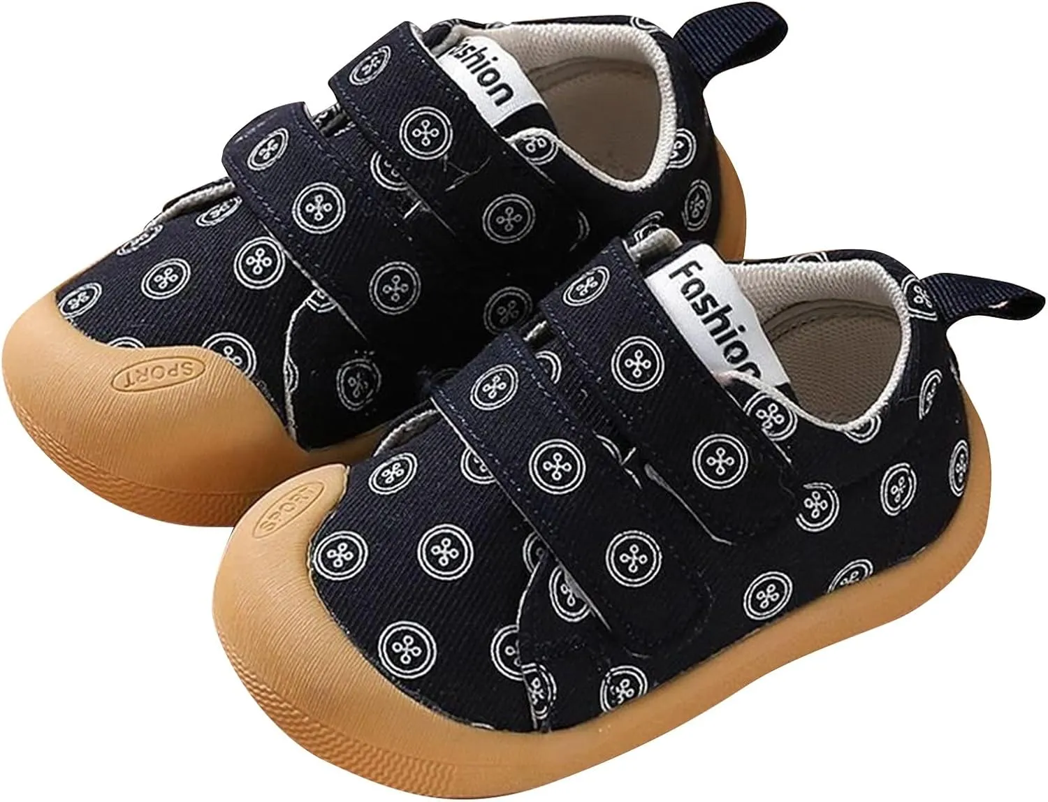 Baby Leopard Platform Canvas Shoes Unisex Boys Girls First Walking Shoes, Infant Non Slip Soft Sole Casual Sneaker