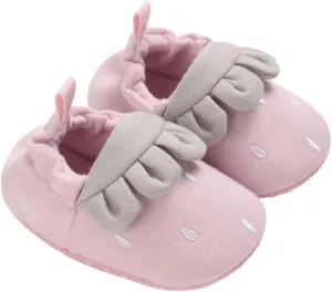 Baby Moccasins Infant Shoes Strawberry Prints Soft Sole Non Slip Socks Baby Floor Shoes Socks Winter Fall Flat