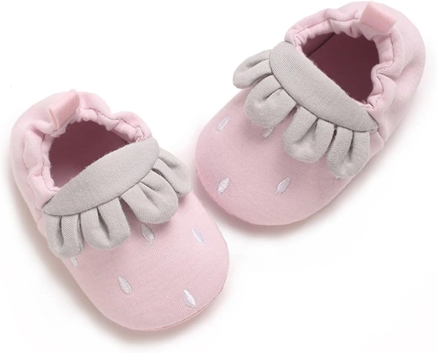 Baby Moccasins Infant Shoes Strawberry Prints Soft Sole Non Slip Socks Baby Floor Shoes Socks Winter Fall Flat