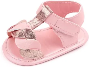 Baby Open Toe Sandals Infant Outdoor Shoes Newborn First Walker Flowers Non Slip Pu Leather Soft Princess Sandals