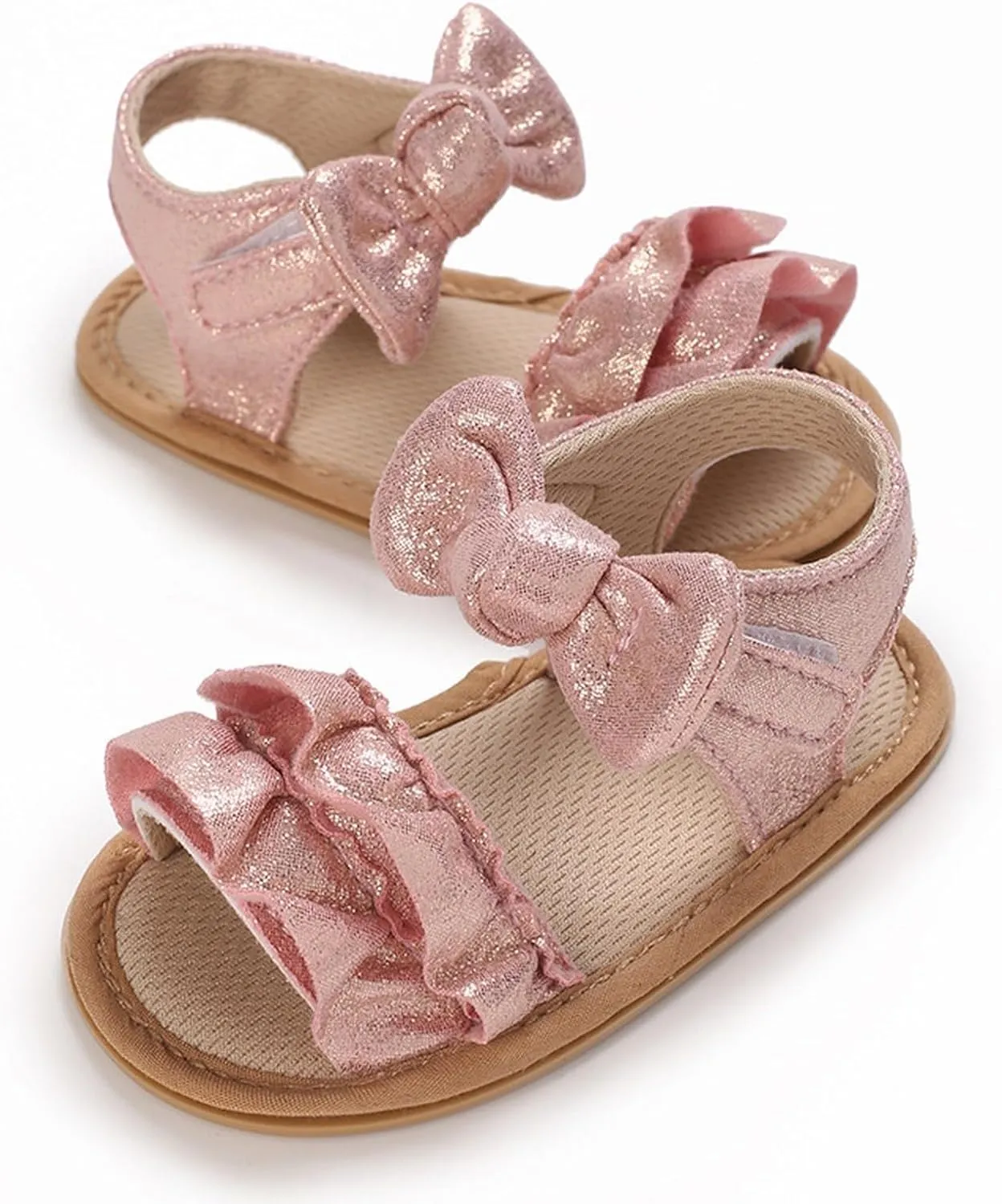 Baby Sandals Baby Toddler Infant Girls PU Leather Soft Open Toe Summer Sandals Flower Flat Shoes For Closed Toe Sandals