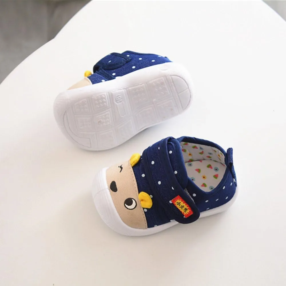 Baby Shoes Boy Girl Squeaky Shoes Infant Cute Cartoon Soft Sole Non Slip Shoes Kids Newborn Baby Walking Shoes