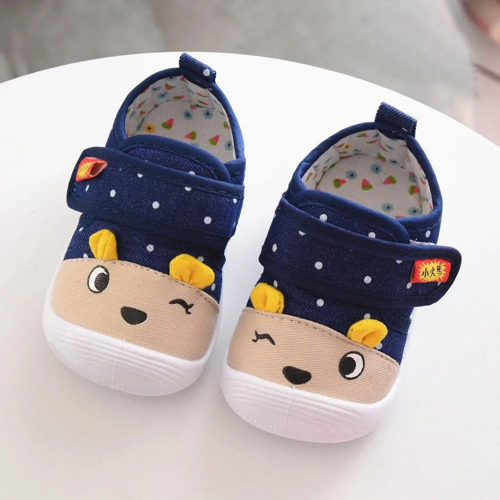 Baby Shoes Boy Girl Squeaky Shoes Infant Cute Cartoon Soft Sole Non Slip Shoes Kids Newborn Baby Walking Shoes
