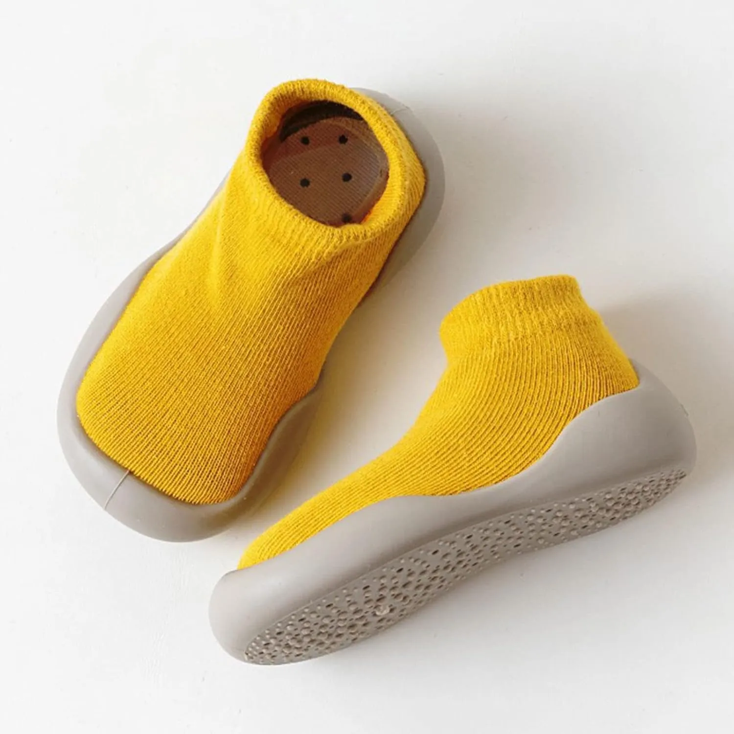 Baby Shoes Boys Girls First Walking Shoes Toddler Non Slip Slip On Sneakers Infant Knit Sock Shoes Floor Shoes