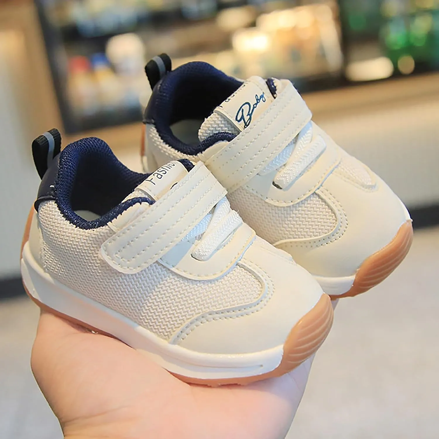 Baby Shoes Toddler Walking Baby Fashion Trend Solid Color Versatile Sports Shoes Dual Mesh Breathable for 0-18