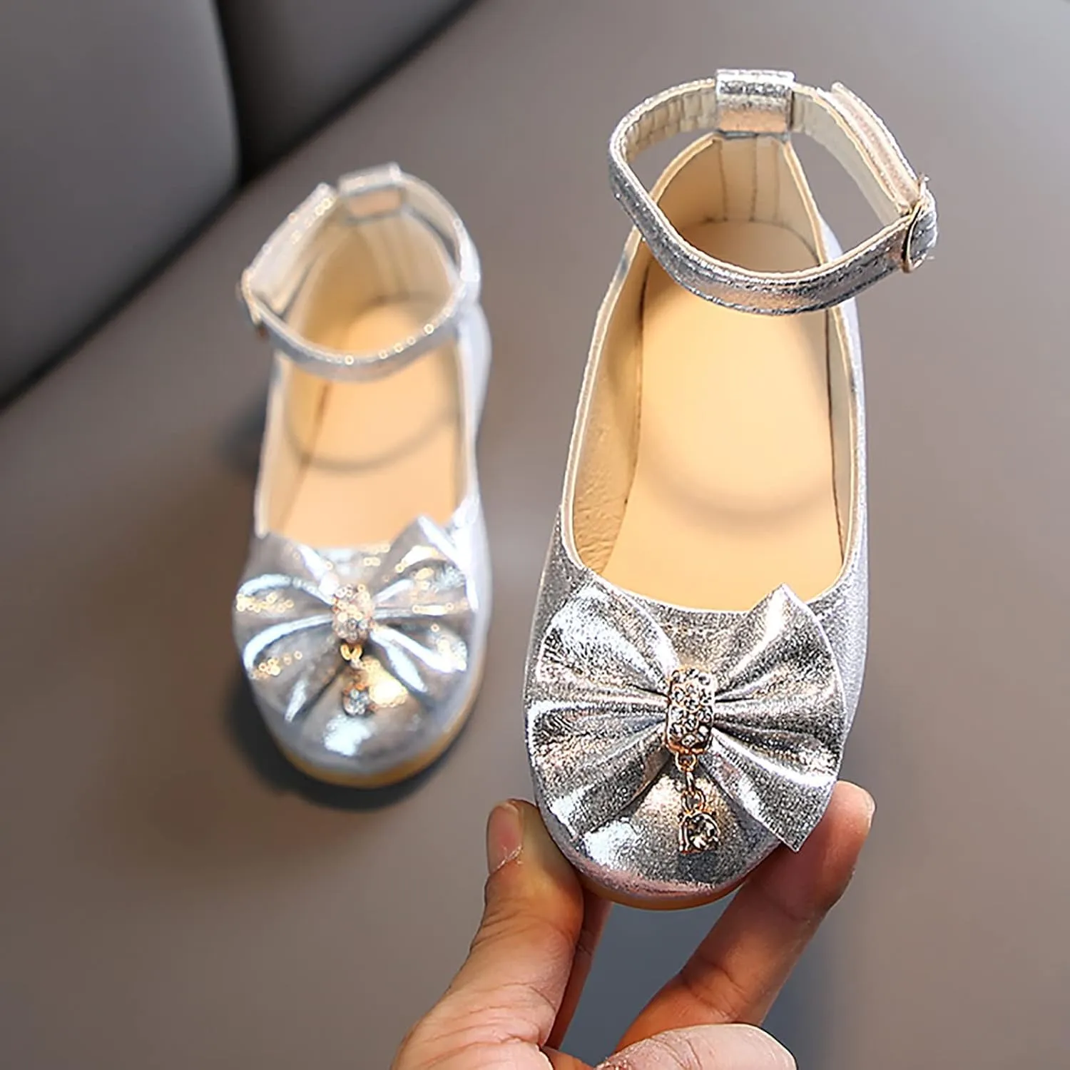 Baby Shoes Toddler Walking Bowknot Dance Crystal Kids Girls Shoes Children Shoes Shallow Baby First WaIker Shoes