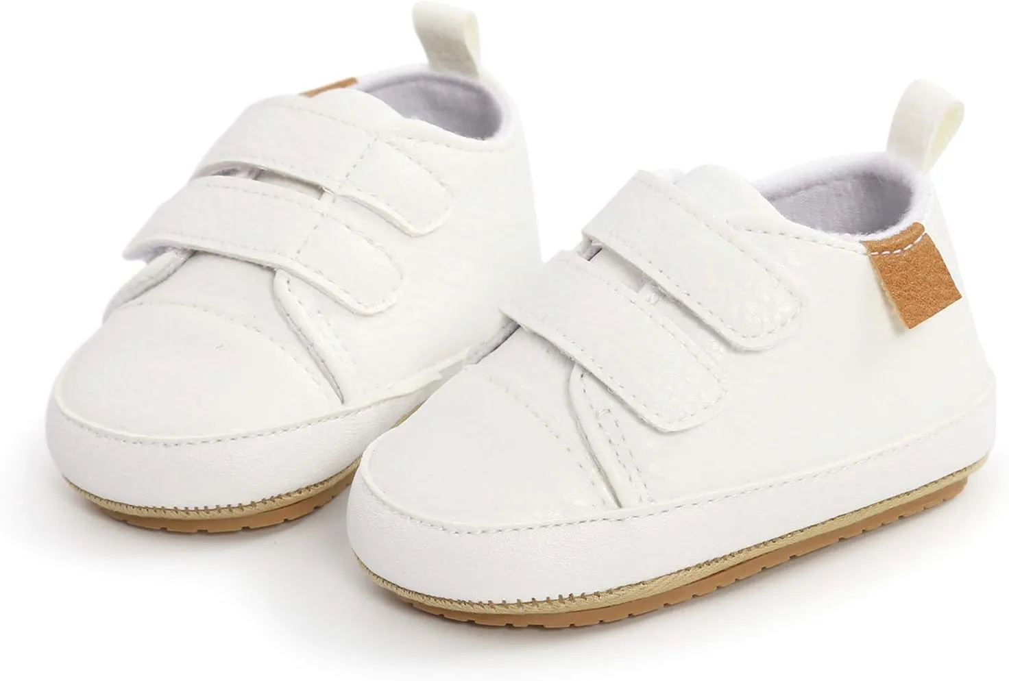 Baby Sneakers Girls Boys Girls Sneaker Shoes Soft -Slip Baby Leather Infant Walkers Rubber Boys Sole Slip On