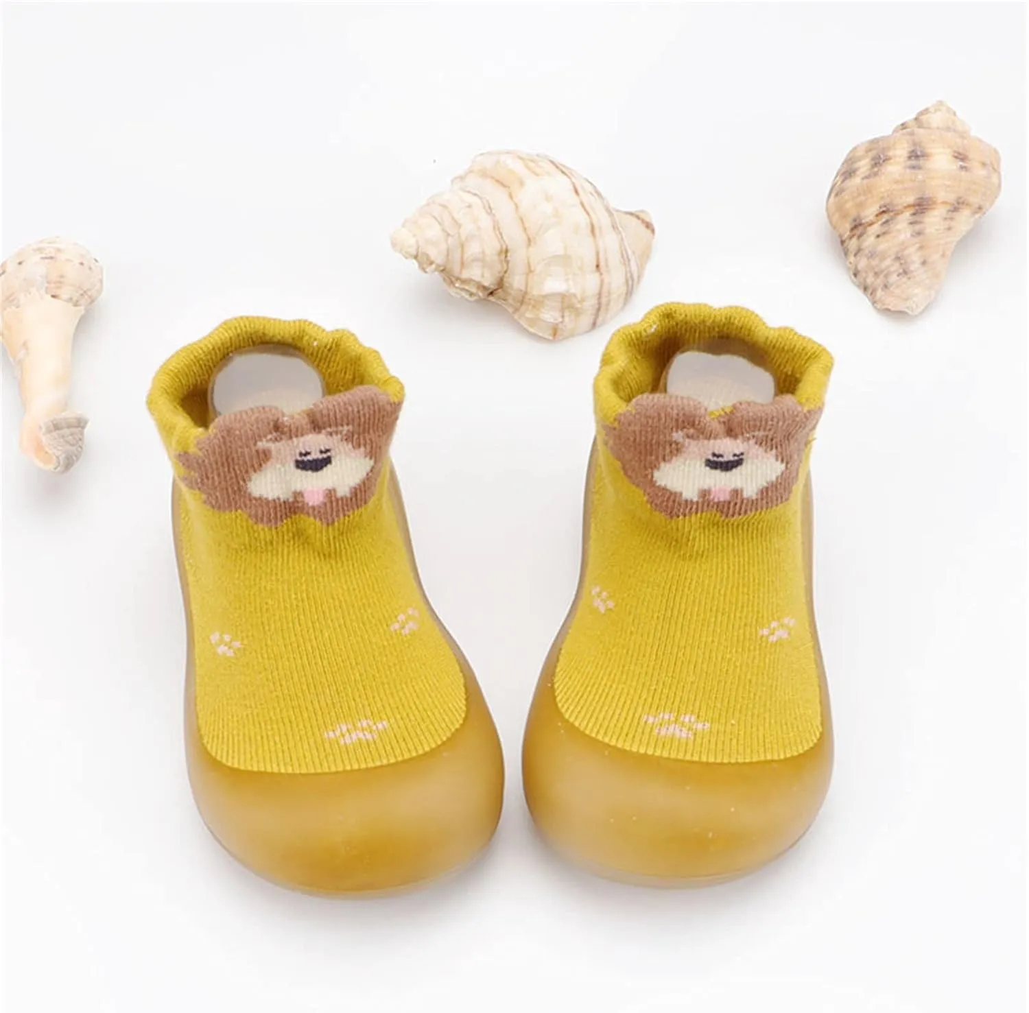 Baby Sneakers Girls Boys Infant Shoes Toddler Indoor Walkers Baby Cute Animals First Casual Walkers Shoes 6-24 Months