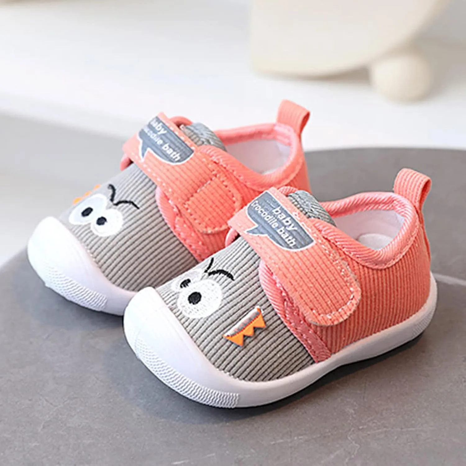 Baby Toddler First Walking Non-Skid Shoes Infant Boys Girls Soft Sole Fashion Breathable Knitted Mesh Socks Shoes Slip-on Slippers