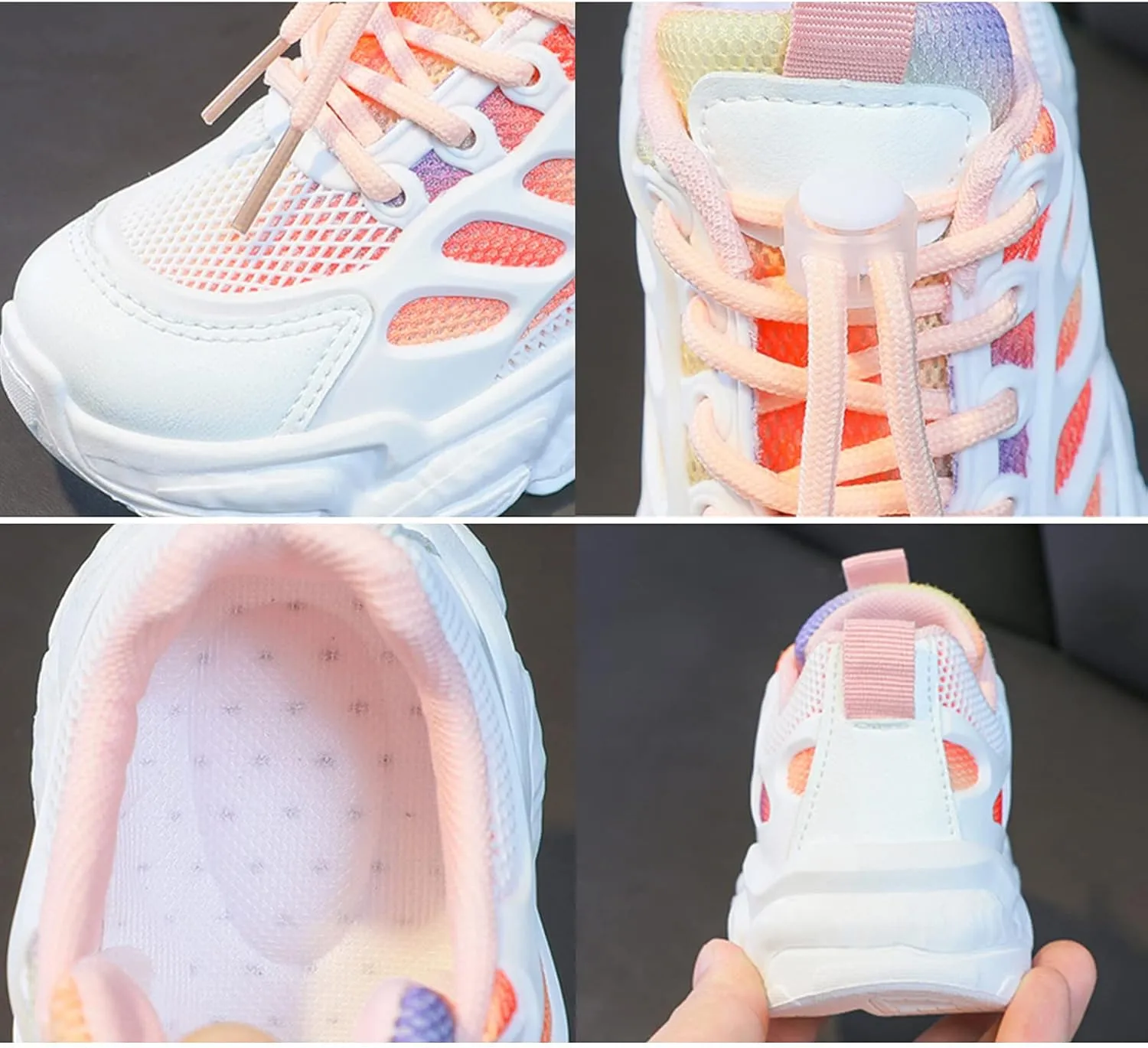 Baby Toddler Mesh Sports Sneaker Kids Leather Boys Sport Breathable Shoes Summer Walking Soft Sole Outdoor Athletic Shoes