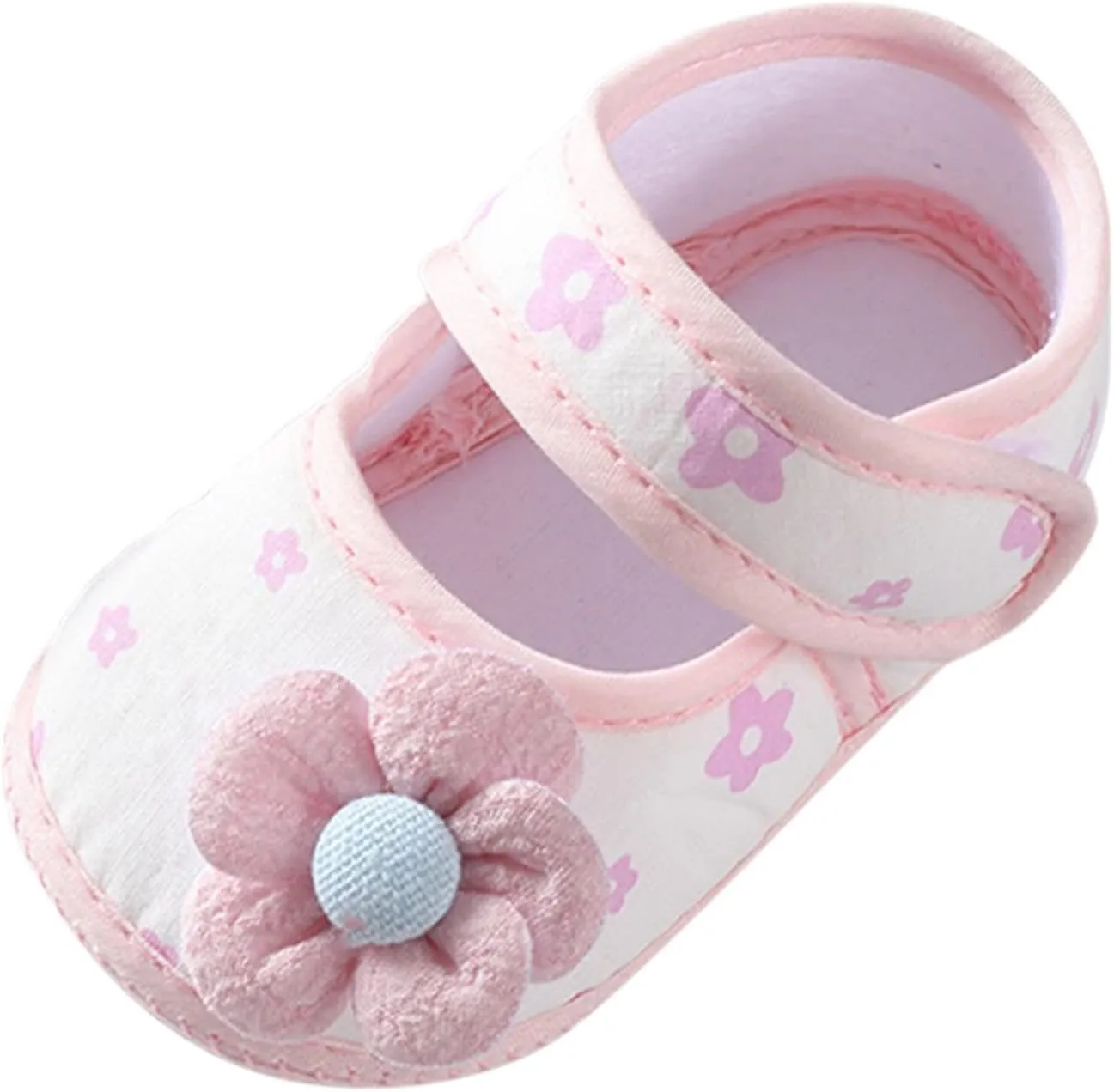 Baby Toddler Sandals Infant Girls Boys Shoes Flowers Princess Shoes Soft Sole Prewalker Summer Shoes (Pink, 4.5 Infant)