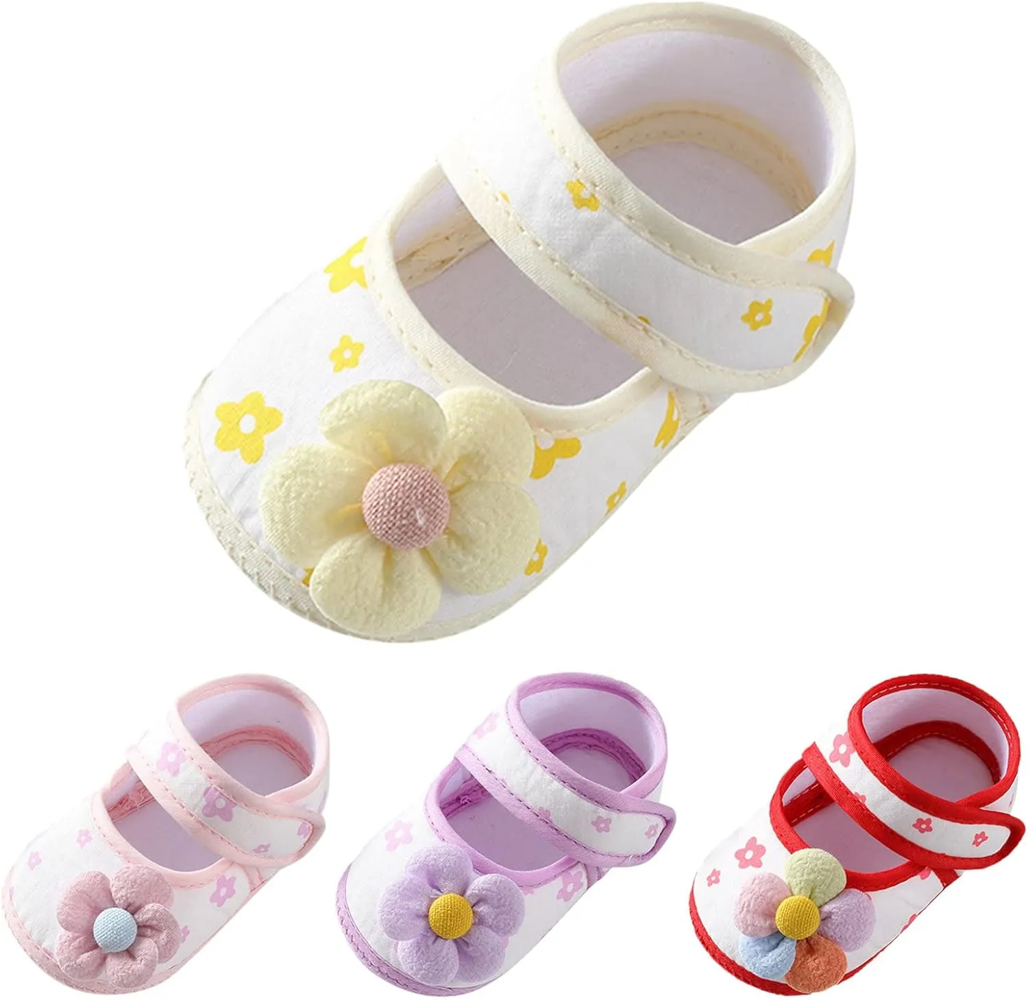 Baby Toddler Sandals Infant Girls Boys Shoes Flowers Princess Shoes Soft Sole Prewalker Summer Shoes (Pink, 4.5 Infant)