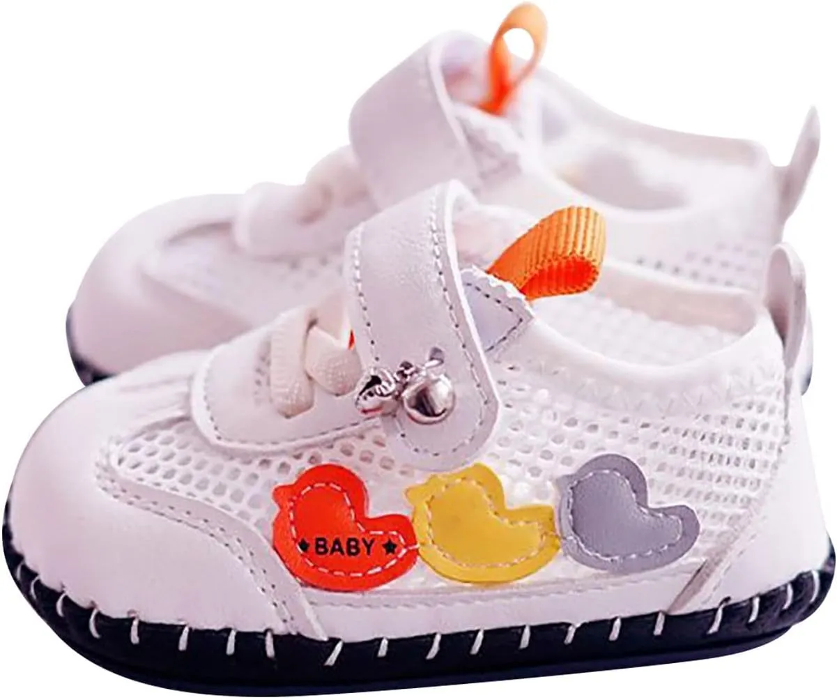 Baby Toddler Sandals Infant Girls Boys Shoes Mesh Outdoor First Walkers Soft Sole Flat Shoes Summer (Beige, 5.5 Infant)