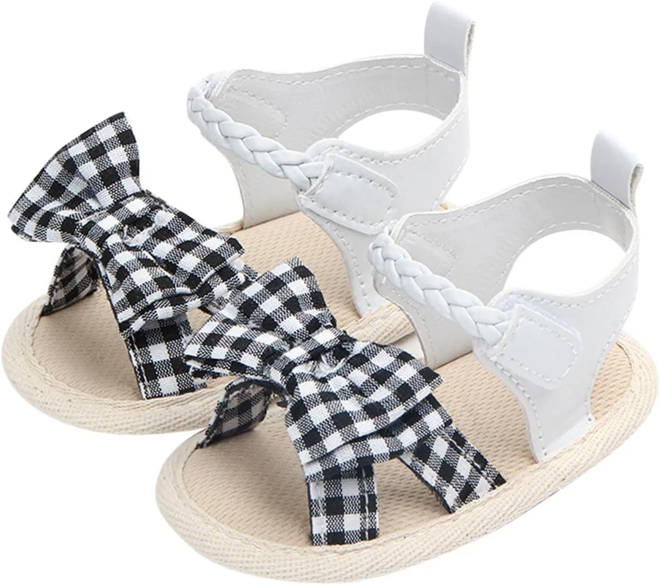 Baby Toddler Sandals Infant Girls Boys Shoes Outdoor First Walkers Soft Sole Prewalker Premium Summer (Black, 5 Infant)
