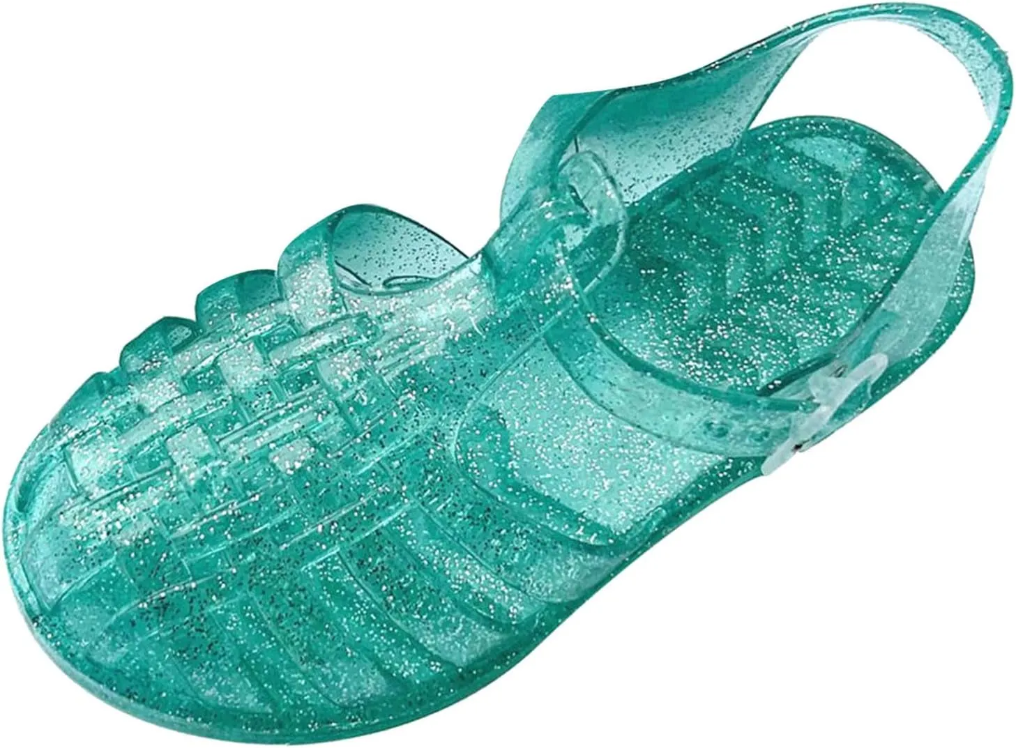 Baby Toddler Slip On Shoes Kids Boys Girls Cute Sandals Fruit Jelly Hollow Out Non-slip Soft Sole Beach Sandal Shoe L-461 Green 11.5