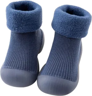 Baby Toddler Sock Shoes Infant Soft Rubber Sole Shoes Breathable Cotton First Walking Shoes Slipper Stocking for Kids