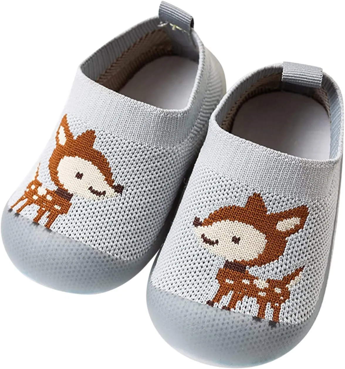 Baby Walking Shoes Toddler First Walking Non-Slip Soft Sole Slip-On Sneakers Casual Mesh Lightweight Sock Shoes