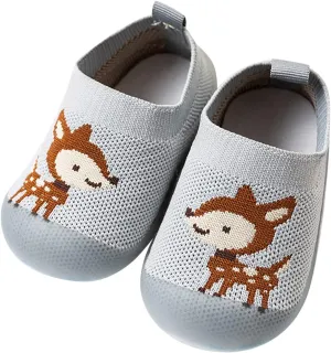 Baby Walking Shoes Toddler First Walking Non-Slip Soft Sole Slip-On Sneakers Casual Mesh Lightweight Sock Shoes