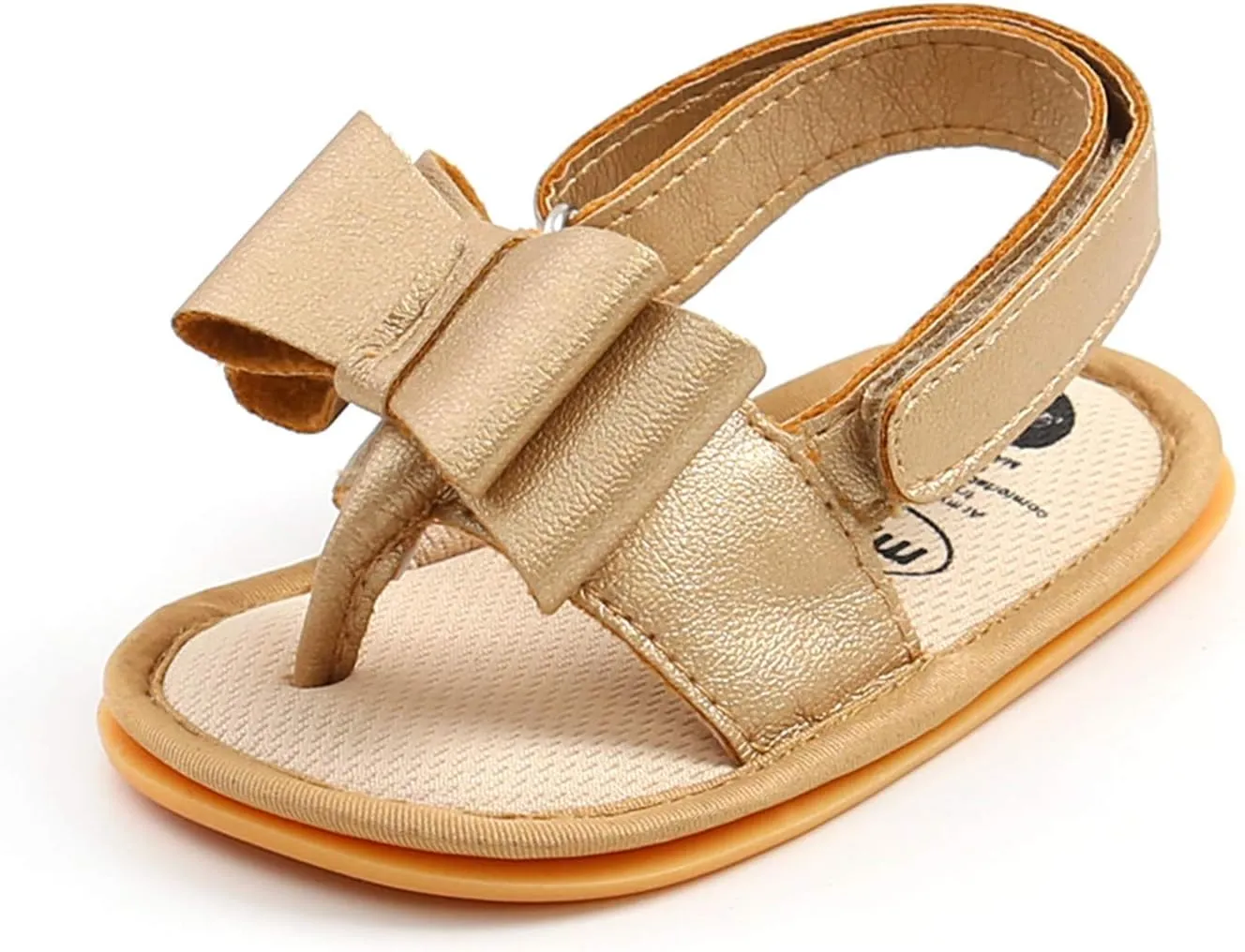 Big Girls Size 5 Sandals Rubber Bow Shoes Walking Soft Flat Non-Slip Sole Baby Sandals Boys Baby Booties Snaps
