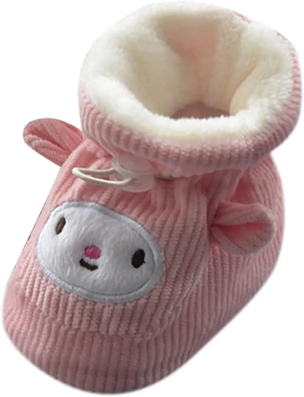 Boots for Snow Man Children Floor Boots Toddler Shoes Cotton Shoes Plus Velvet Thick Warm Soft Soles Cute Shoes Bow Socks Baby Girl