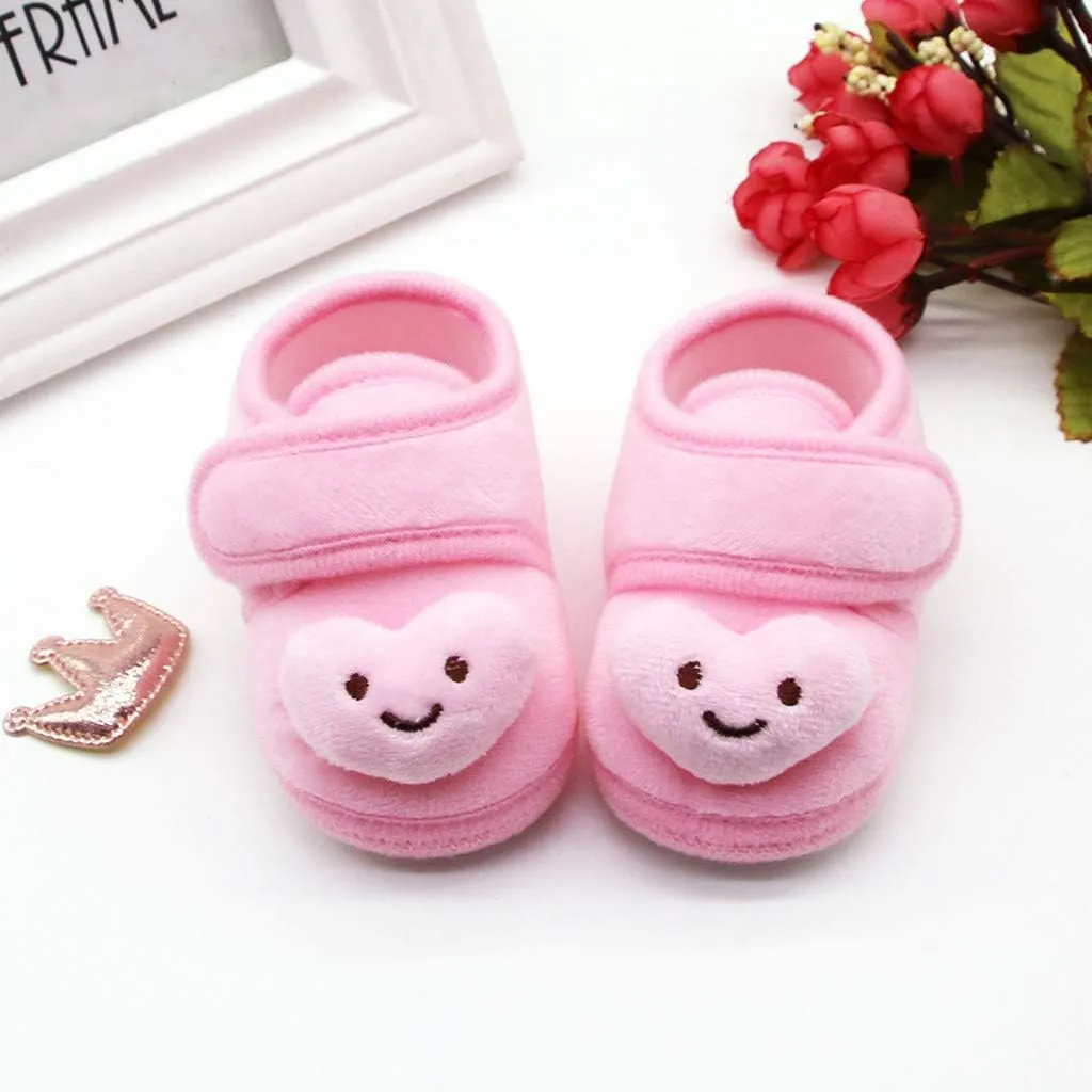 Boots Girls Cloud Shoes Boots Winter Warm Plush Baby Girls Soft Sole Infant Stars Baby Boys Shoes Size 13