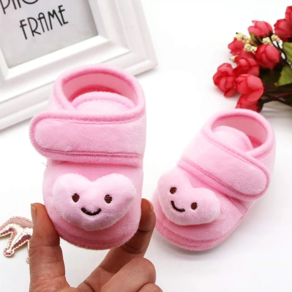 Boots Girls Cloud Shoes Boots Winter Warm Plush Baby Girls Soft Sole Infant Stars Baby Boys Shoes Size 13