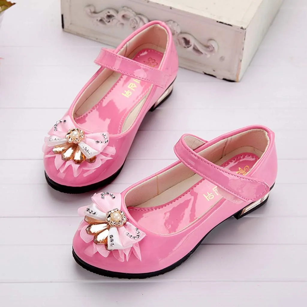 Bowknot Infant Crystal Princess Baby Single Bling Shoes Sandals Kids Girls Baby Shoes Toddler