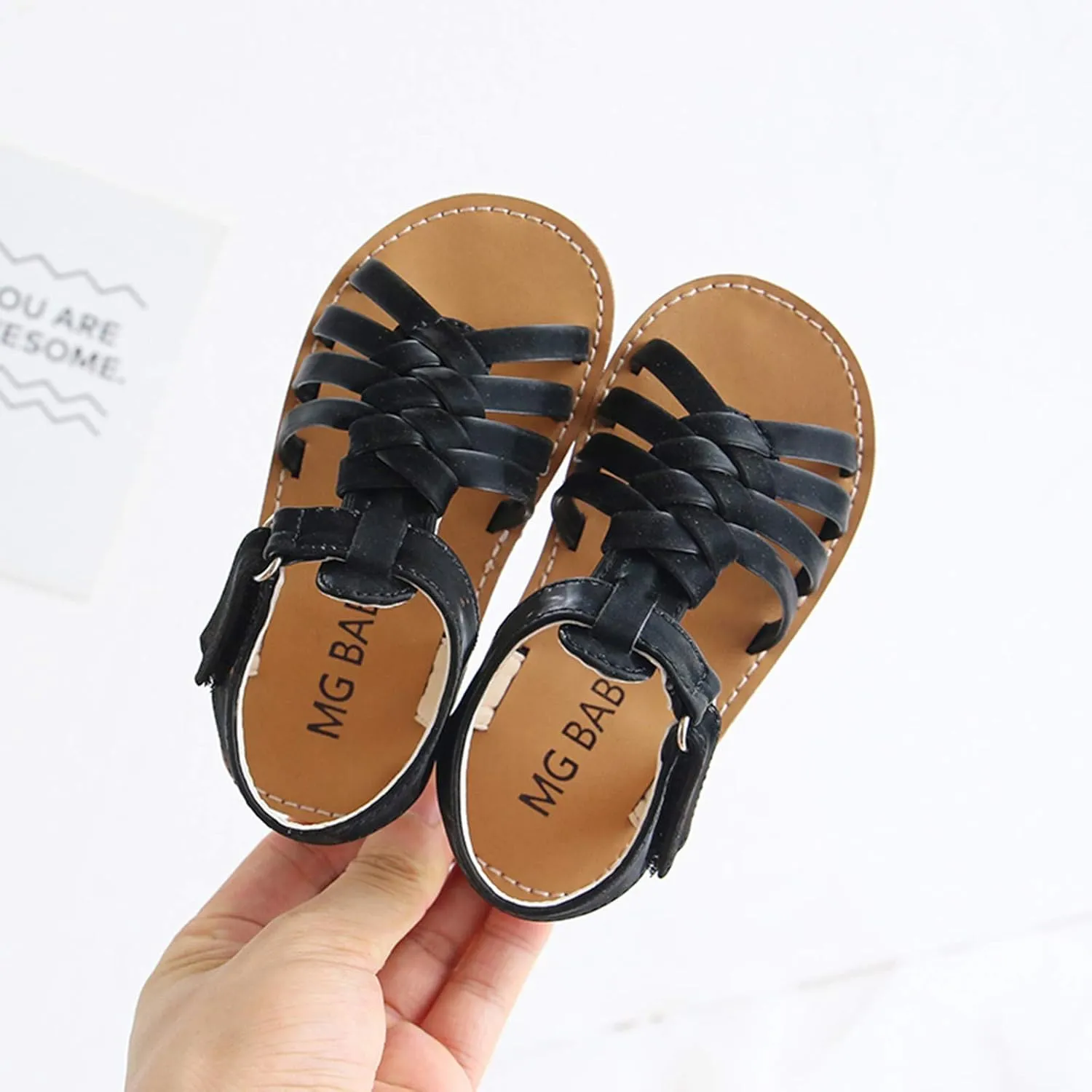 Boy Girl Leather Shoes Beach Children Strap Shoes Girls Sandals Baby Toddler Boys Girl's for Age Beach