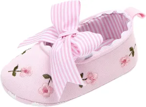 Boy Slip on Soft Shoes Floral Sandals Girls Shoes Bow Non-Slip First Baby Walking Soft Baby Size 2 Boys Shoes