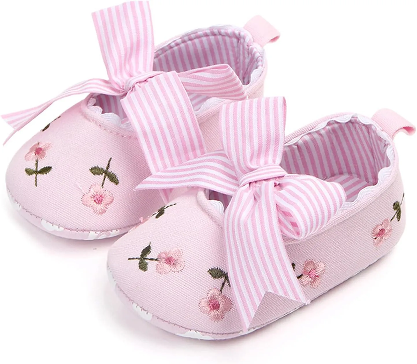 Boy Slip on Soft Shoes Floral Sandals Girls Shoes Bow Non-Slip First Baby Walking Soft Baby Size 2 Boys Shoes